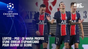 Leipzig - PSG : Di Maria profite d'une erreur d'Upamecano pour ouvrir le score