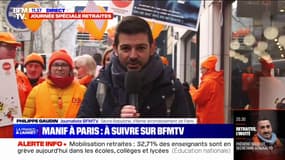 Manifestation à Paris: derniers préparatifs avant le départ prévu à 14h direction la Place d'Italie