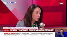 Menace terroriste: "On ne pourra pas tenir comme ça jusqu'aux Jeux olympiques", affirme Linda Kebbab (Unité SGP Police-Force Ouvrière)