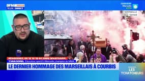 Le dernier hommage des Marseillais à Courbis. Les Tchatcheurs réagissent