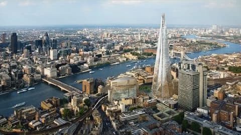 The Shard, à Londres, est le plus haut édifice d'Europe.