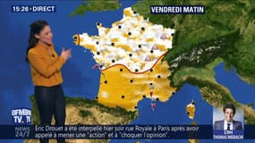 La météo pour ce vendredi 4 janvier 2019