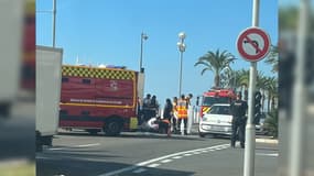 Un accident s'est produit ce lundi matin sur la Promenade des Anglais à Nice.