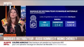 LE CONSEIL CONSO - les marques distributeur, moins chères que les marques nationales, sont-elles aussi bonnes?