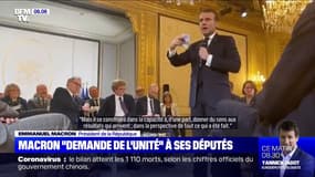 Ce qu'a dit Emmanuel Macron aux députés de la majorité pour apaiser les tensions