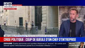 "On est dirigés par des incapables et immatures", estime Julien Leclerq, chef d'entreprise