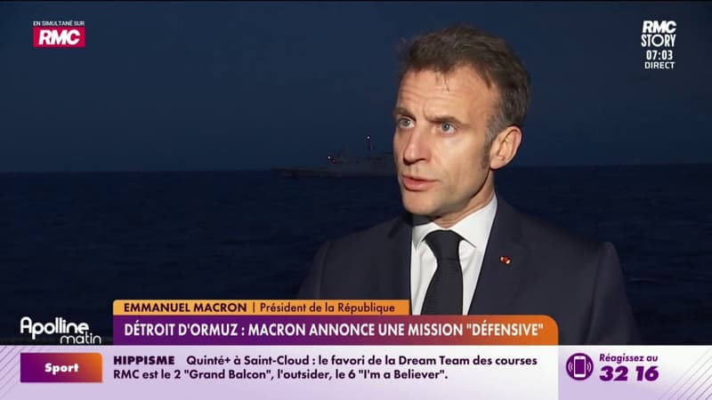 Emmanuel Macron s'est rendu sur le porte-avions Charles de Gaulle