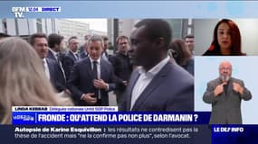 Fronde des policiers: "Rien n'empêche Gérald Darmanin de soutenir ses troupes", affirme Linda Kebbab (Unité SGP Police)