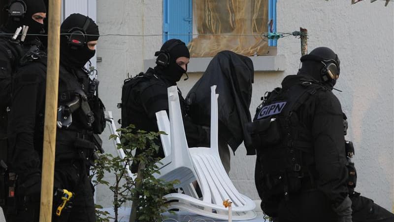 Arrestation à Couëron, près de Nantes, vendredi dernier.