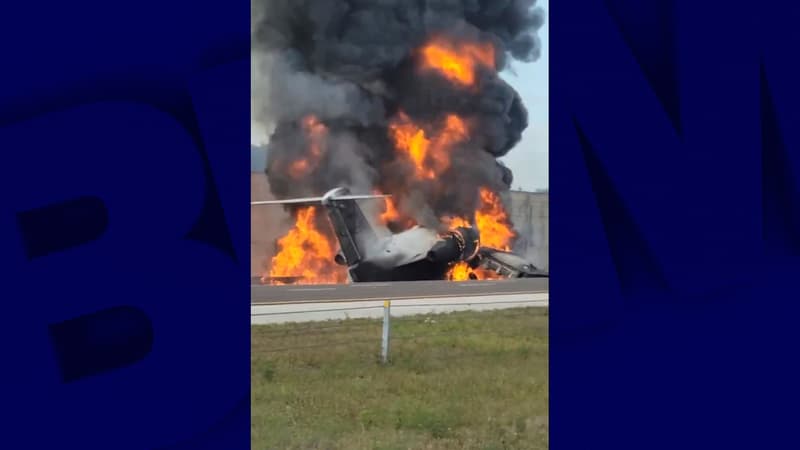 États-Unis: un avion percute un véhicule sur une autoroute de Floride et prend feu