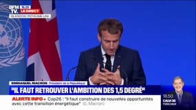 Emmanuel Macron s'exprime à la COP26