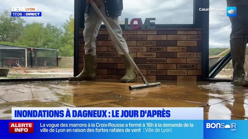 Ain: l'heure est au nettoyage et aux difficultés administratives au lendemain des inondations à Dagneux (1/1)