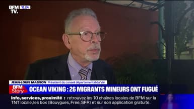 Le président du département du Var réagit à la fugue de 26 migrants mineurs de l'Ocean Viking