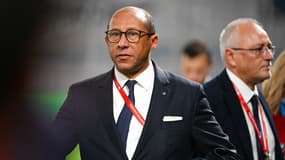 Le président de la FFF Philippe Diallo en marge d'un match de l'équipe de France, novembre 2023