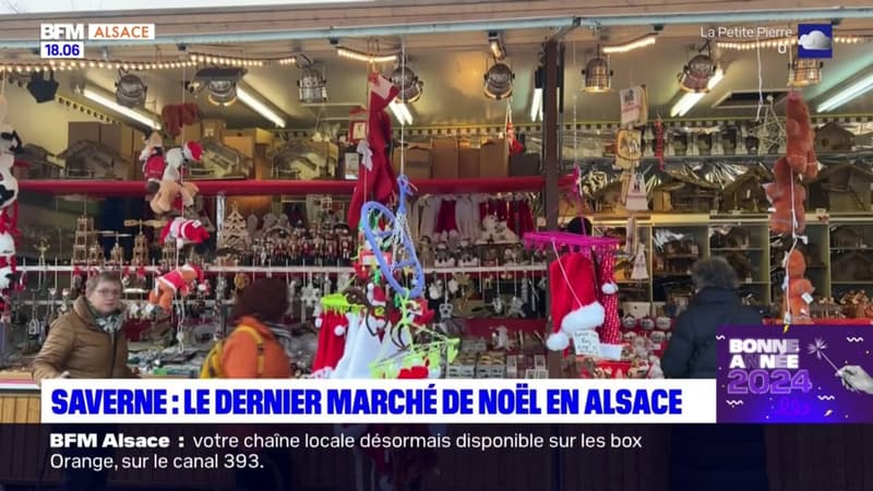 Saverne: le plus long marché de Noël d'Alsace s'est achevé ce dimanche
