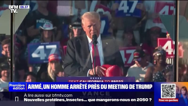 Un homme lourdement armé interpellé à proximité d'un meeting de Donald Trump