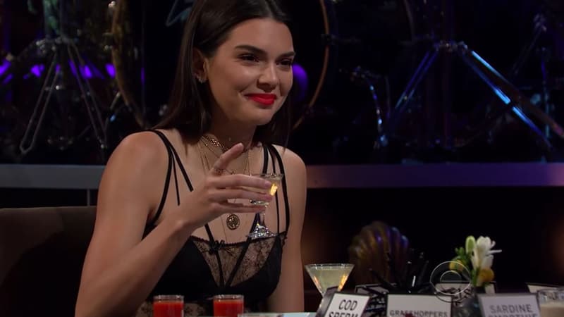 Kendall dans le "Late Late Show with James Corden"