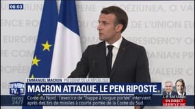 Emmanuel Macron passe à l'offensive à deux semaines des élections européennes