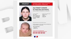 Une adolescente et sa fille ont disparu à Belfort. La police a lancé un appel à témoins.