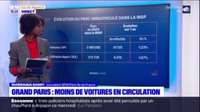 Grand Paris: moins de voitures en circulation