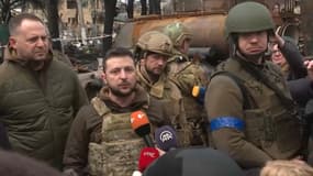 Volodymyr Zelensky depuis Boutcha, lundi 4 avril 2022