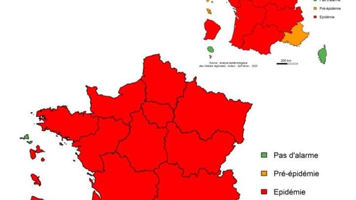 État de l'épidémie de bronchiolite en France du 17 au 23 octobre 2022 (s42) État de l'épidémie de bronchiolite en France du 17 au 23 octobre 2022 (s42)