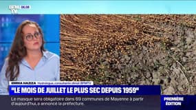 Emma Haziza (hydrologue): "C'est le mois de juillet le plus sec depuis 1969"