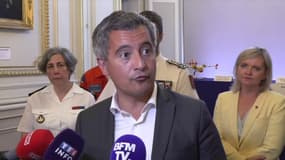 Le ministre de l'Intérieur démissionnaire, Gérald Darmanin, le 12 août 2024.