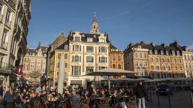 Une terrasse à Lille.