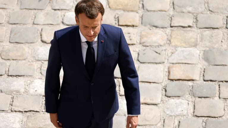 Le président Emmanuel Macron le 21 juillet 2021 à Paris
