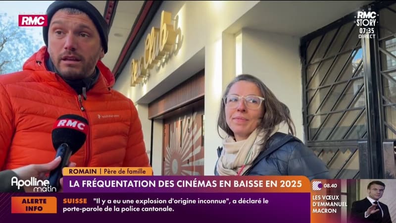 La fréquentation des cinémas en baisse en 2025