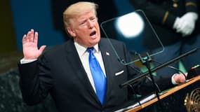 Donald Trump à la tribune de l'ONU, le 19 septembre 2017.