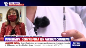 Covid-19: la présidente de la région Occitanie, Carole Delga, se prononce en faveur d'un "confinement le dimanche" partout en France