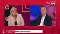 Marine Le Pen et Olivier Truchot dans "Les Grandes Gueules" sur RMC