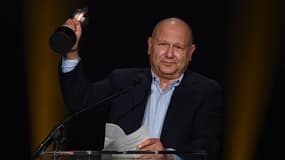 Le fondateur du studio Illumination, Chris Meledandri lors du Cinema Con à Las Vegas en 2023.