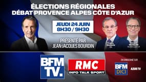 Régionales: le débat décisif de l'entre-deux-tours en PACA présenté par Jean-Jacques Bourdin en direct sur RMC