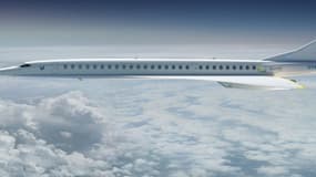 Le futur avion supersonique "Overture" devrait voler à Mach 2,2, soit plus de deux fois la vitesse du son, pour emporter 55 passagers à son bord.
