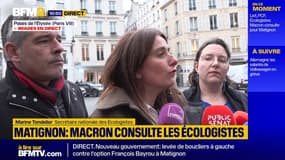 Matignon: "Chacun doit faire un pas l'un vers l'autre" clame Marine Tondelier reçue par Emmanuel Macron