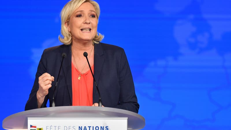 Marine Le Pen à Nice, le 1er mai 2018.