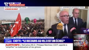 Éric Ciotti: "J'ai été choqué par la transformation de l'hémicycle de l'Assemblée nationale en une ZAD"