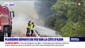 Côte d'Azur: plusieurs départs de feux en montagne