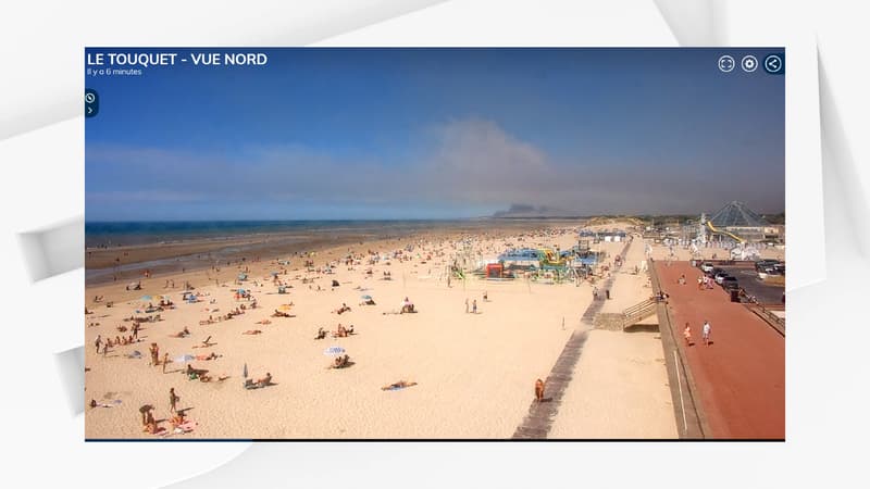 Un important panache de fumée visible depuis Le Touquet: un incendie se déclenche dans le Pas-de-Calais