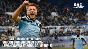 Football : Immobile termine Soulier d’or européen devant Lewandowski et Ronaldo, le top 10