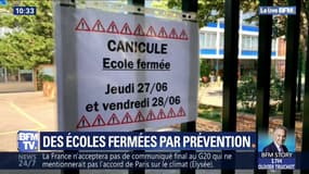 Canicule oblige, des écoles ferment par précaution jeudi et vendredi