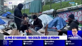 Pré-Saint-Gervais: 150 exilés vivent sous le périphérique