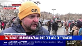 Tracteurs à Paris: "C'est un cri de détresse, ce n'est rien d'autre", affirme José Perez, président de la CR 47