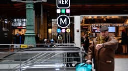 L'entrée du RER et du métro, Gare du Nord à Paris