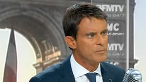 Manuel Valls sur BFMTV, le 25 août. 