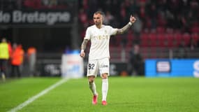 Jonathan Clauss lors du match Rennes-Nice (2-0, L1), le 10 mai 2025