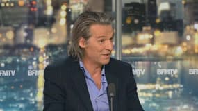 Le comédien et musicien Yvan Le Bolloc'h, sur le plateau de Nathalie Lévy lundi 8 juin.